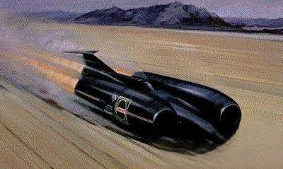 世界上最快的车 超音速推进号最高时速（1228公里）