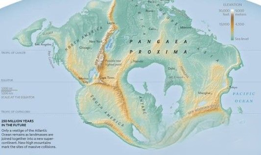 2.5亿年后的地球变成什么样子 科学家说将形成终极盘古大陆